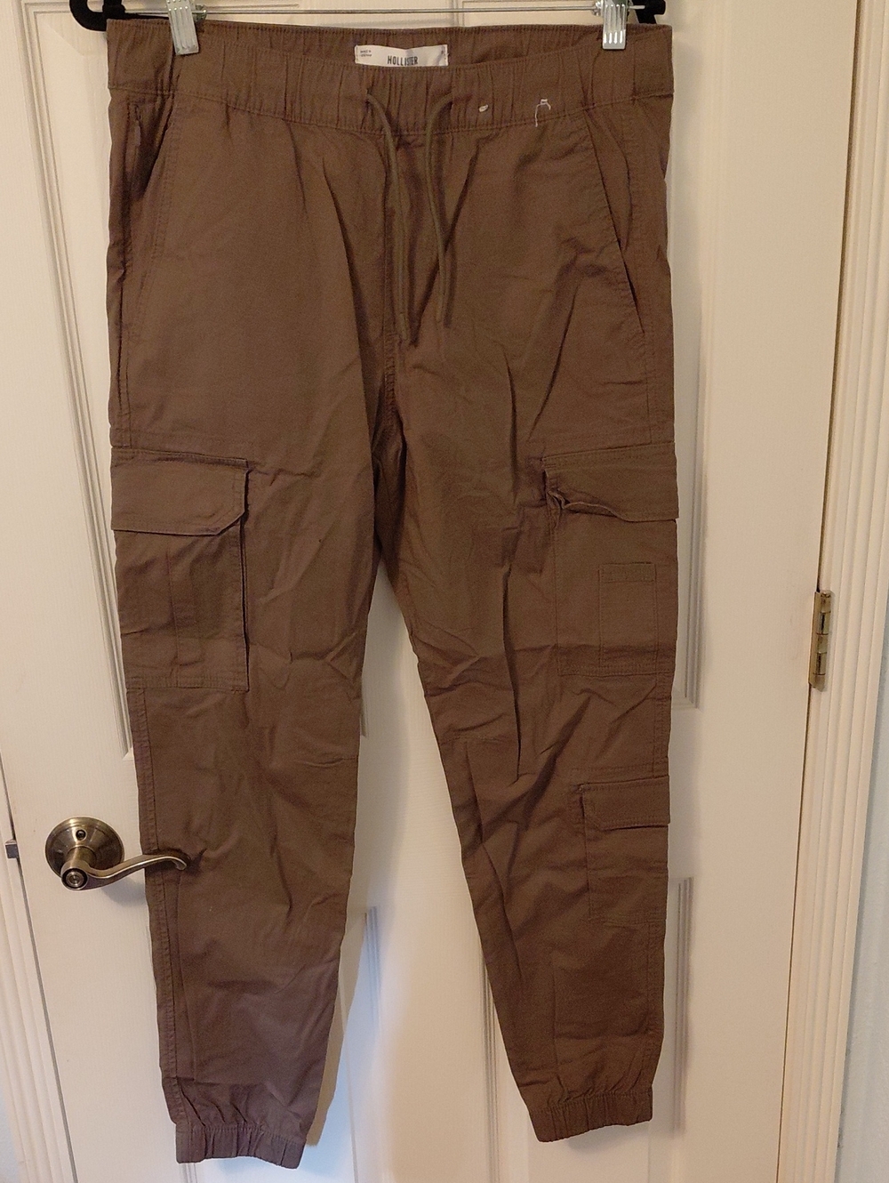 Hollister Brown Cargo Jogger Pants